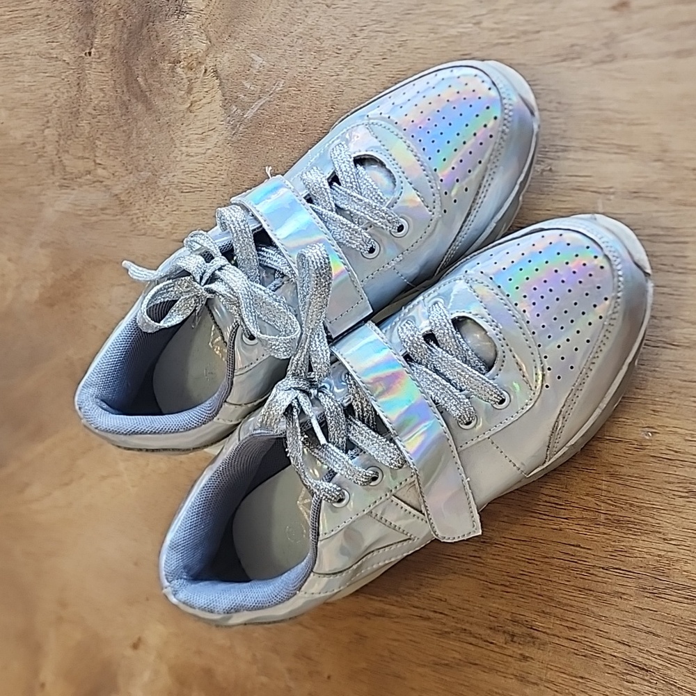 Silver Holographic Sneakers